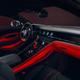 Red and black, excessively opulent interior.